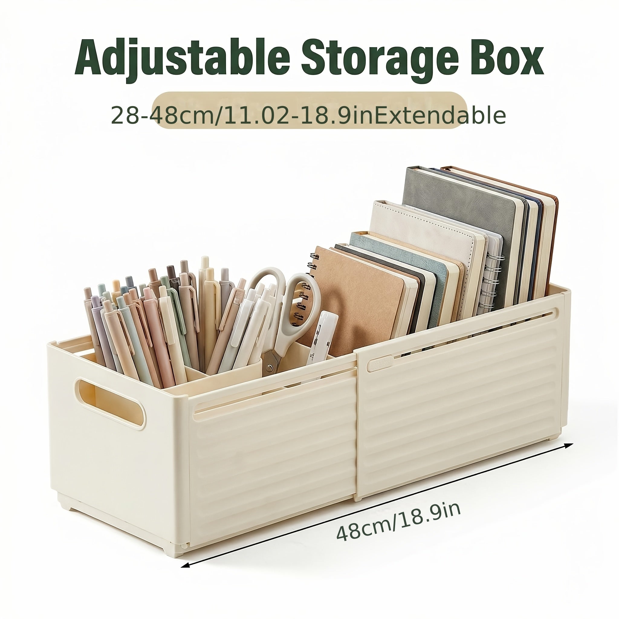 Adjustable Expandable Desktop Organizer Storage Box