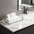 Transparent Acrylic Bathroom Tray & Napkin Holder