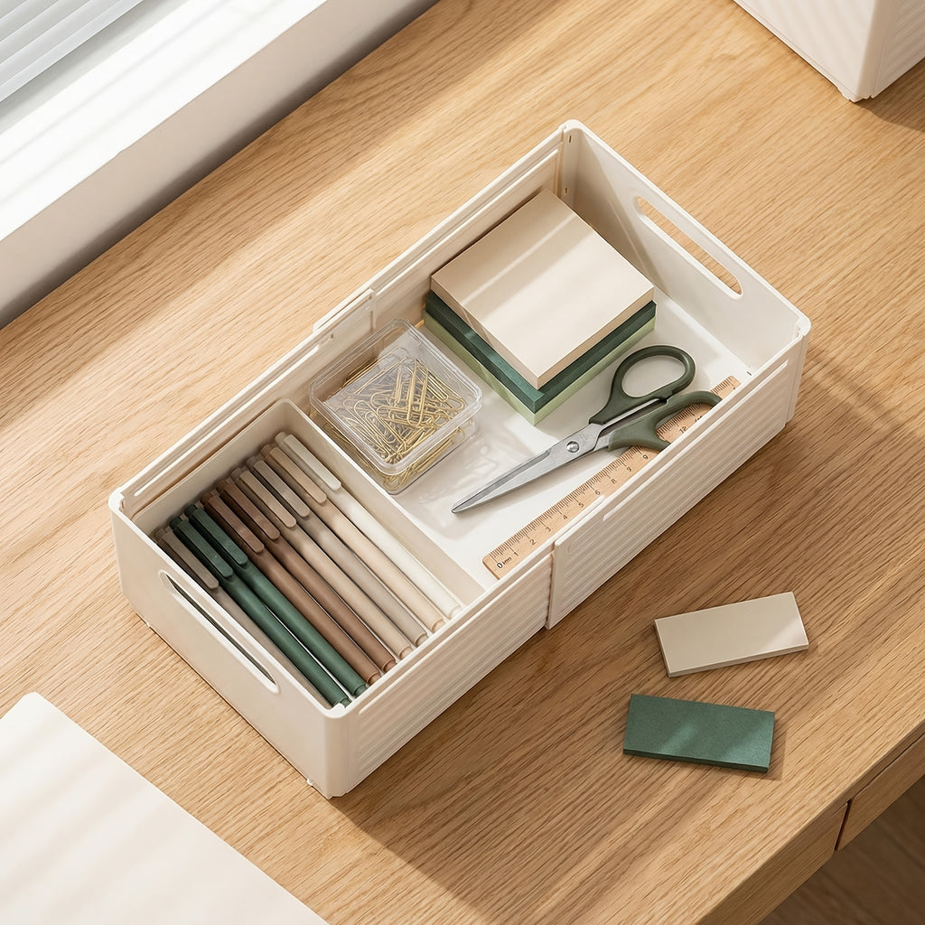 Adjustable Expandable Desktop Organizer Storage Box