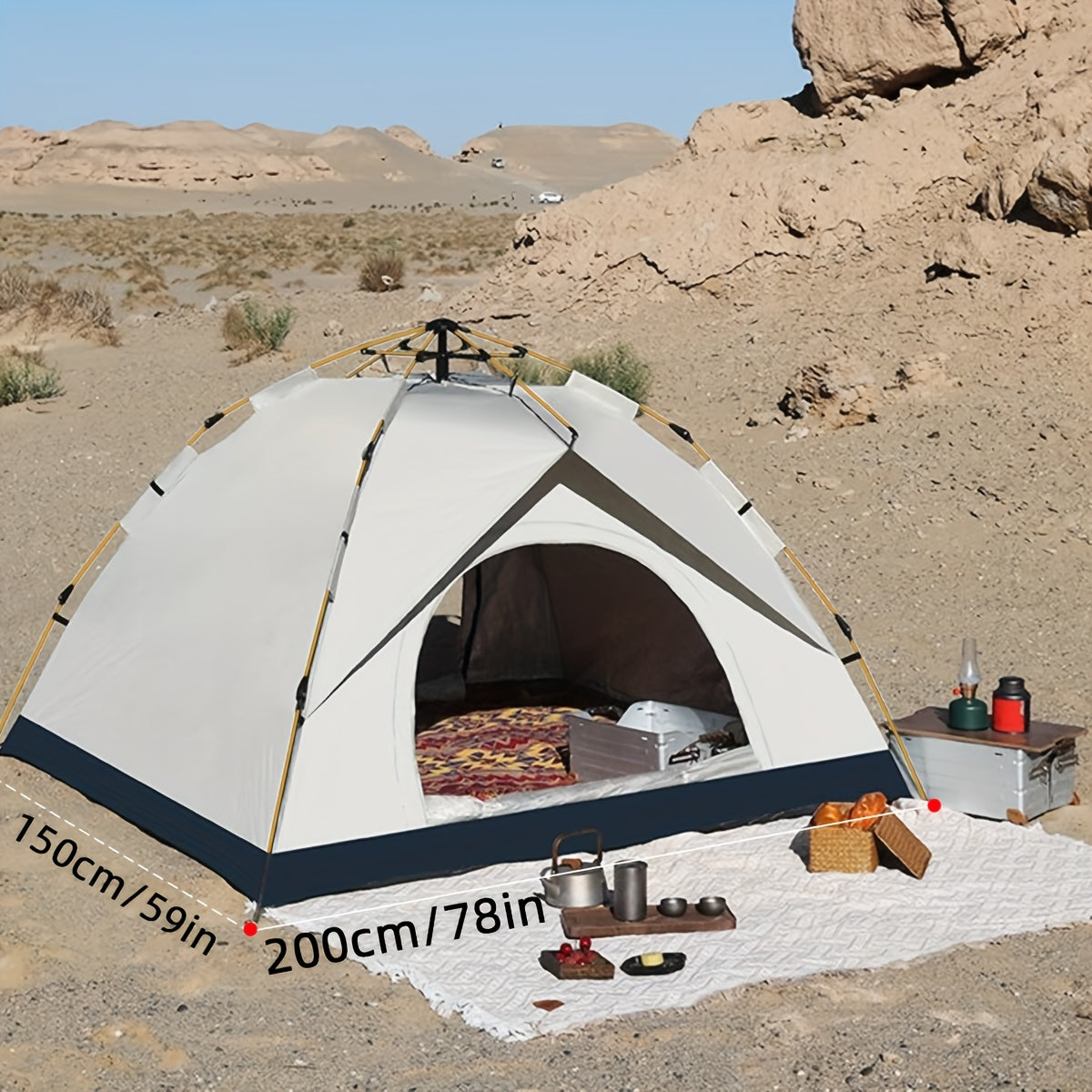 Pop-Up Camping Tent Lightweight Beach Shelter
