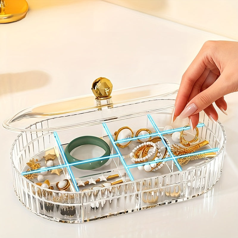 3-Layer Transparent Jewelry Storage Box