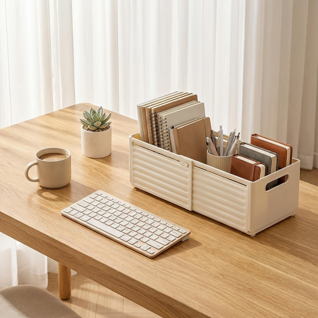 Adjustable Expandable Desktop Organizer Storage Box
