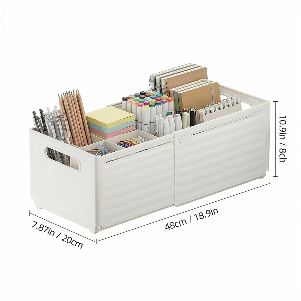 Adjustable Expandable Desktop Organizer Storage Box