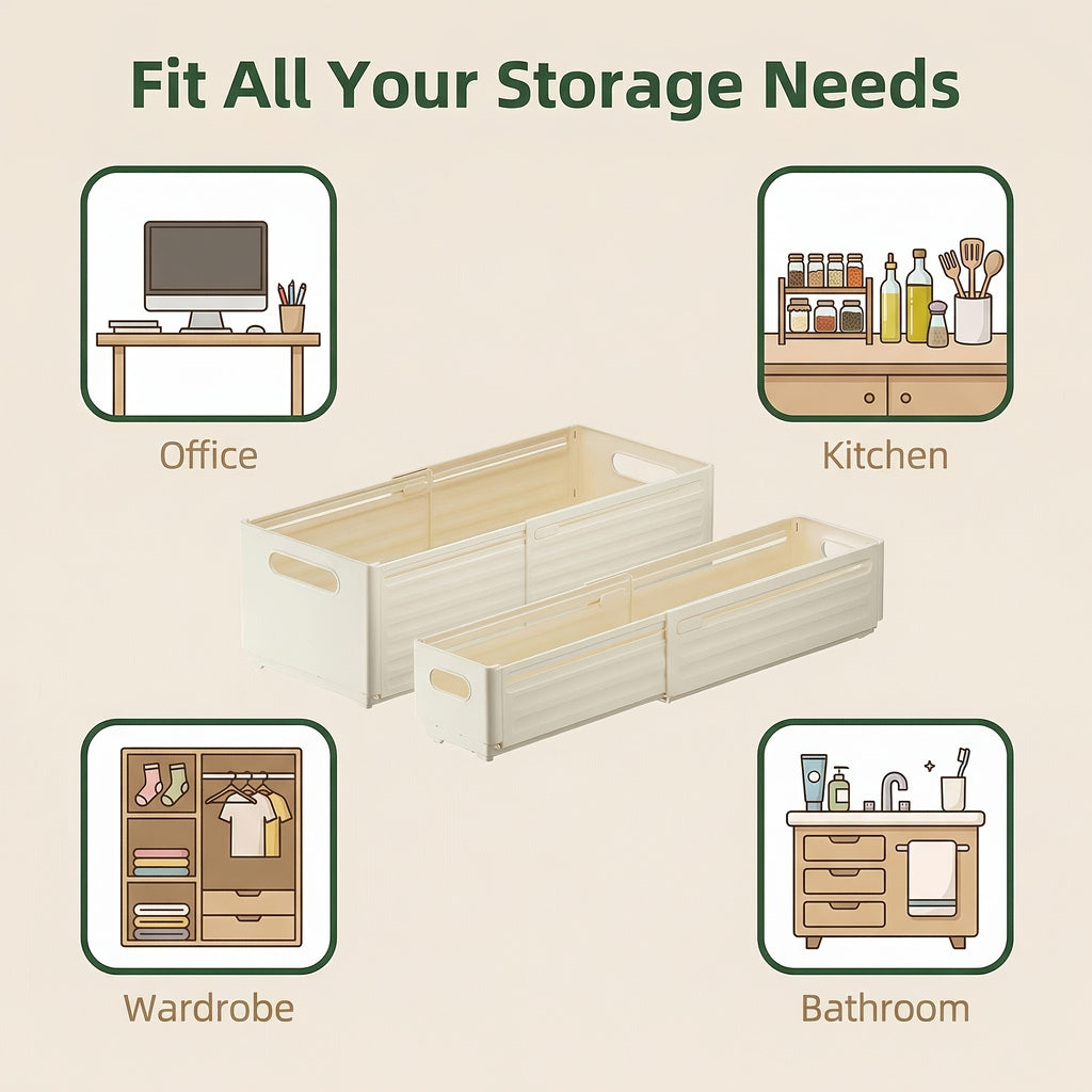 Adjustable Expandable Desktop Organizer Storage Box