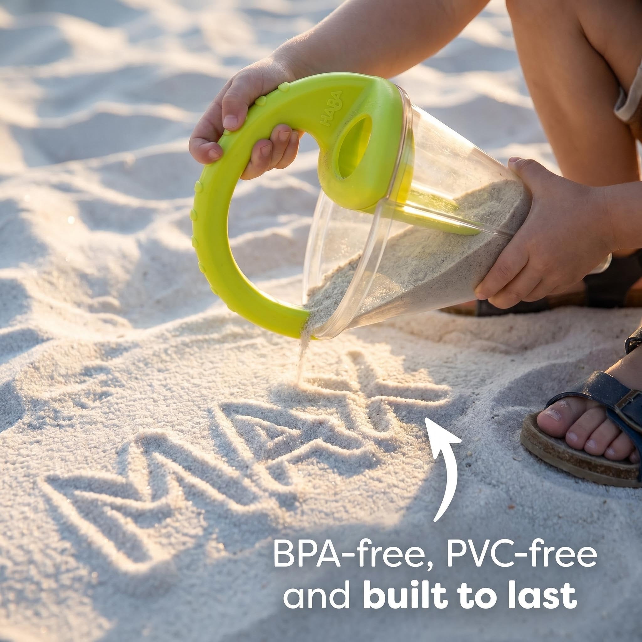 Creative Sand Art Funnel Toy for Kids, 2-in-1 Dual Chamber Design (Sand & Water), Includes Sand Sifter Scoop, BPA-Free & PVC-Free, Perfect for Beach & Sandbox Play