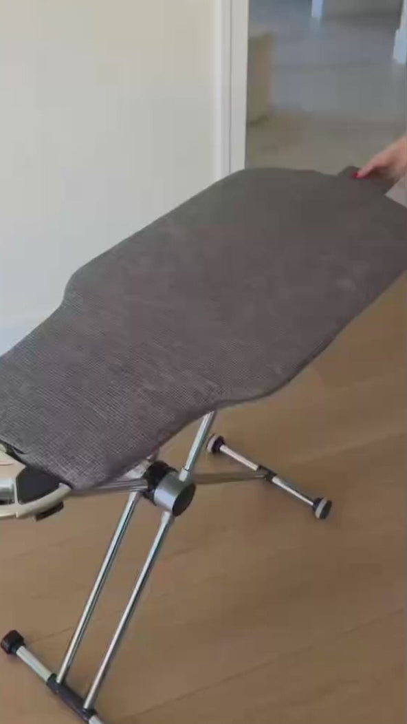 360° Rotating Premium Ironing Board with 8-Level Height Adjustment, 3-Layer Heat-Resistant Removable Cover, Rotating Iron Holder & Patented No-Lever Mechanism for Home & Laundry Room